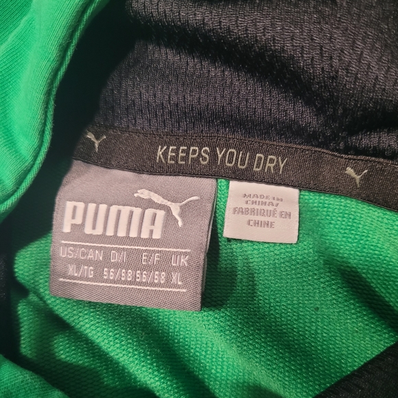 Puma Men's Green Hoodie - Picture 6 of 7
